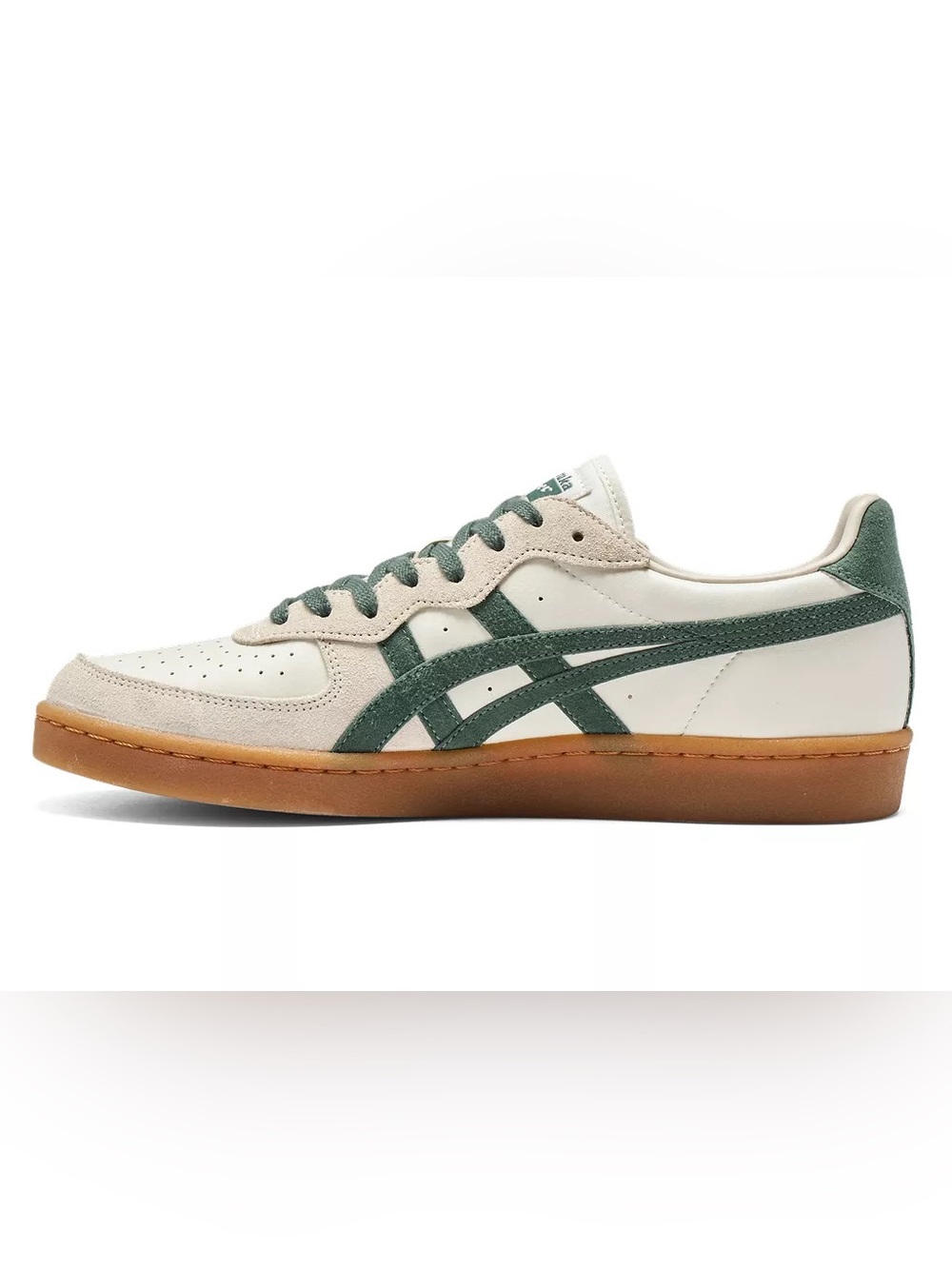 Onitsuka Tiger GSM Cream & Green Suede-Trim Low Top Sneaker